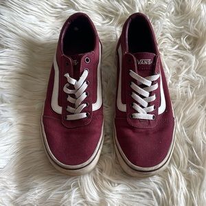 Vans old skool Chukka Low Port burgundy red port Royale lace up sneaker shoes
